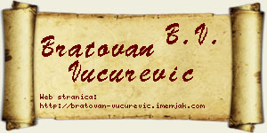Bratovan Vučurević vizit kartica